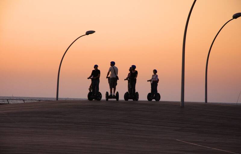 segway, people, ride